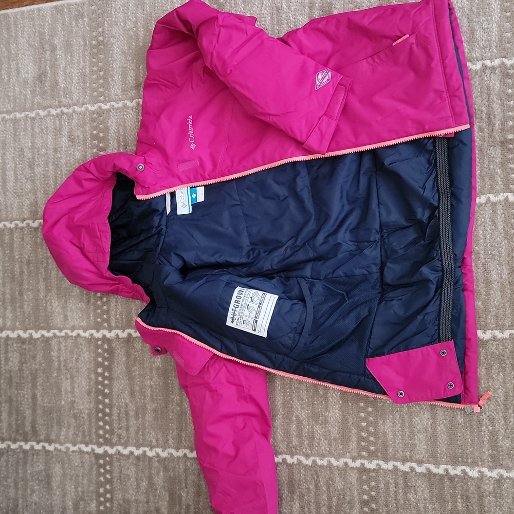 Columbia Girls' Pink Hooded Winter Jacket